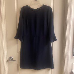 Women - BR blue marine midi dress with sleeves, size:10. Brand new